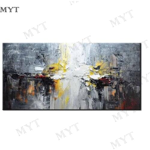 MYT Pop Hand-painted High Quality Modern China Painted Abstract Oil Painting on Canvas for Living Room Decor Abstract Wall Art