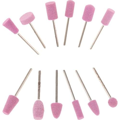 12Pcs Nail Drill Bits Kit Polishing Grinding Tool Manicure Pedicure Cuticle Clean Drill Bits Replacements