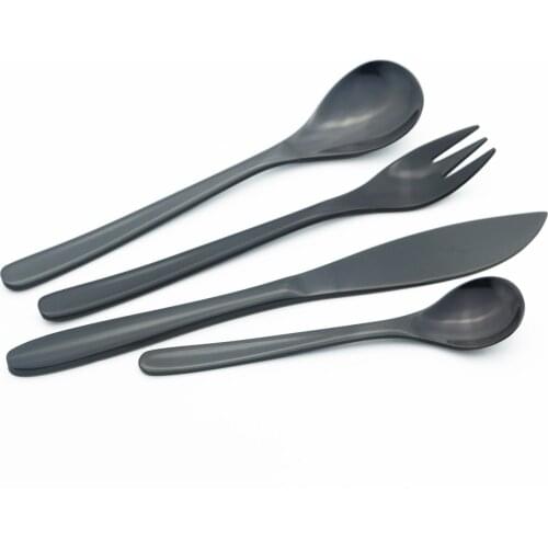 New Colorful Dinnerware Set 304 Stainless Steel Dinner Cutlery Set Knife Fork Coffee Spoon Silverware Set Kitchen Tableware Set