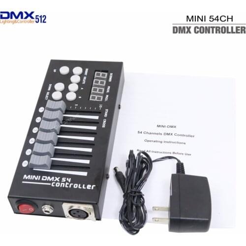 Promotion! MINI DMX Controller 54 Channel DMX Dimmer Console For Stage LED Light Fixtures