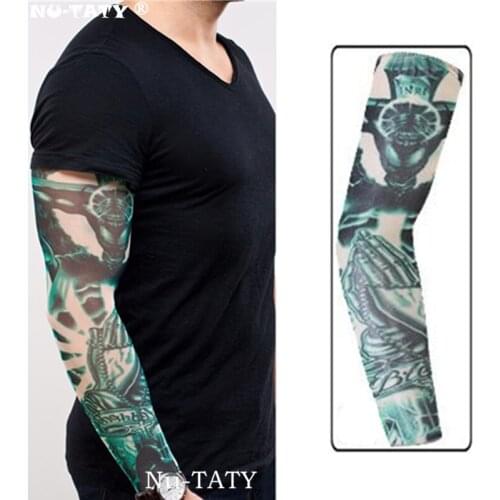 Nu-TATY cross Man&woman style Tattoo Sleeve Stockings Body Art Leggings Cool Boys Girls Party Wearings