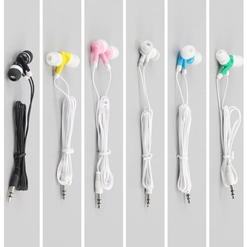 Wholesale Bulk Gift In-Ear Earbuds Earphones Headphones for School Classroom Hospital Hotel 300pcs/lot