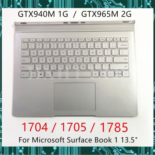 Original For Surface Book 1 1st 1705 base with US keyboard Touchpad battery GTX940M 1G GPU Compatible 1st 1705 1704 1785 Tested
