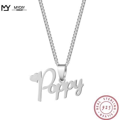 MYDIY 925 Sterling Silver Custom Necklace Box Chain For Woman Fashion Wedding Engagement pendant Necklaces Gift 2021 Trend