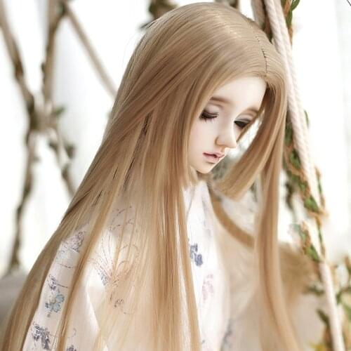 1/3 1/4 1/6 1/8 High Temperature Wire Cool Style Straight BJD Wig Super For Doll Hair Wig