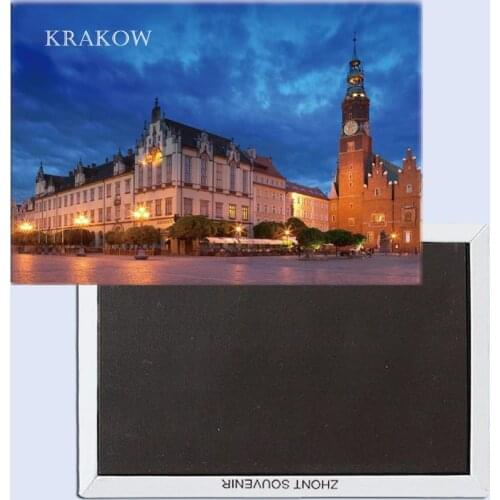 Krakow, Poland 25254 Travel Gifts 78*54mm Souvenir Fridge Magnet Home accessories