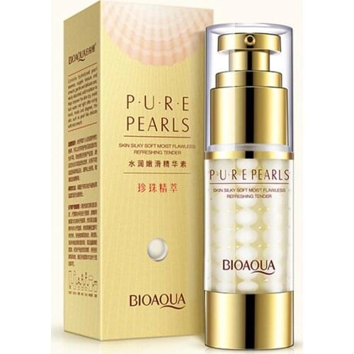 BIOAQUA Pure Pearl Collagen Hyaluronic Acid serum Face Skin Care Moisturizing Hydrating Anti Wrinkle Anti Aging Essence Cream