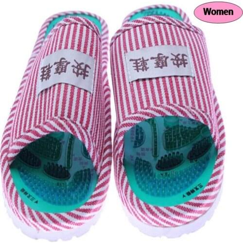 Health Care Acupuncture Point Massager Reflexology Feet Care Magnetic Foot Massage Slipper Spa Shoes For Women and Men