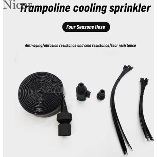 Outdoor Trampoline Micro-spray Belt Cooling Sprinkler Sprinkler Belt 8/12/15/18m Trampoline Sprinkler Micro-spray Belt Birthday