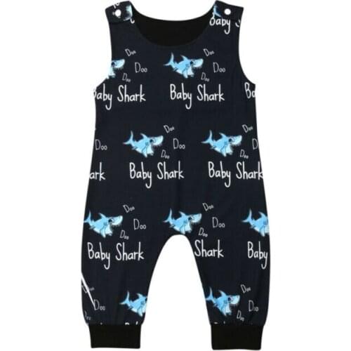 UK Stock Newborn Baby Boy Clothes Shark Romper Jumpsuit One-Pieces Outfits 0-24M