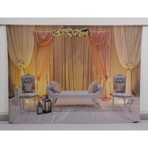 VinylBDS Backgrounds For Photo Studio Wedding 10ft Curtain Photo Shoot Background Washable Microfiber Photography Background