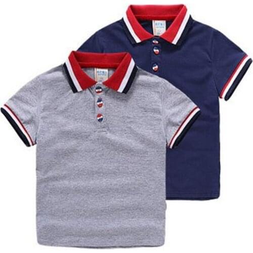 High Quality New Hot Baby Boys Polo Shirt childrens Clothing Summer clothes Baby Kids Child Brand 100% Cotton Short Polo Shirt