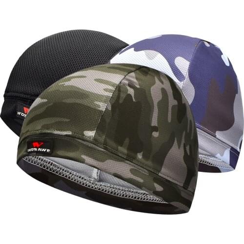 Wosawe Bike Helmet Liner Ultralight Quick Drying Breathable Bike Helmet Liner Bicycle Cycling Beanie Cap Balaclava Headwear