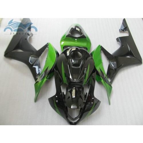 100% Injection molding moto parts for F5 CBR600 RR 2007 2008 fairings OEM bodyworks cbr 600rr 07 08 black green road aftermarket