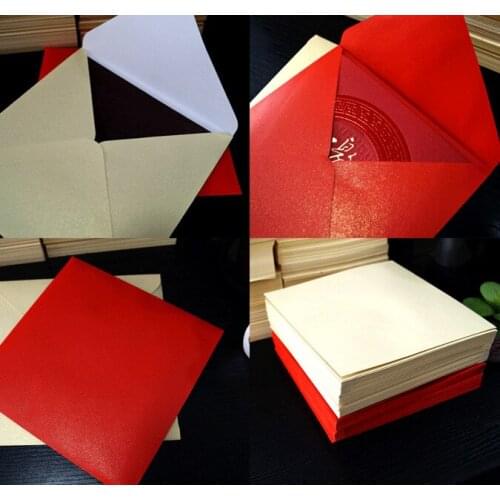 50PCS/lot 16*16cm Square invitations wedding invitation envelopes handkerchief special invitation univeral envelope