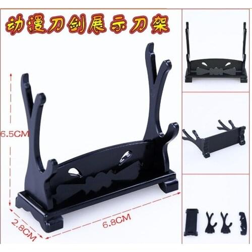 Anime Demon Slayer Kimetsu no Yaiba keychain Kamado Nezuko Kamado-Tanjirou arms Accessories Wooden frame Display stand