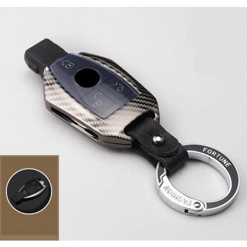 Car Zinc Alloy Key Case Holder For Mercedes Benz CLS CLA GL R SLK AMG A B C S Class For AMG Car Interior Accessories