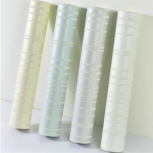 Beibehang Modern high quality 3D stereo stripes plain Full shop wallpaper bedroom living room solid color wallpaper 0.53x10m