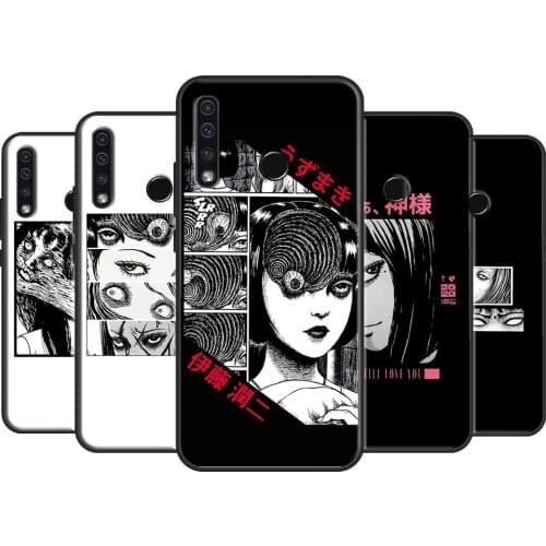 Junji Ito Sad Japanese Aesthetic For Huawei Nova 5T P Smart 2019 P20 P40 P30 Pro Honor 10X Lite 9X 9S 8S 8X 20 10i Case