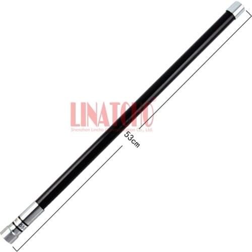 Black NL550 UHF VHF Omni Fiberglass 150/430MHz Dualband Vehicle Antenna PL259 for Car Radio