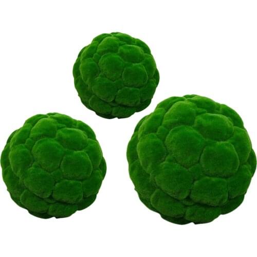 Artificial Moss Decorative Ball Floral Arrangements Fairy Gardens Terrariums Plants Weddings Table Aquarium Decor Props Ornament