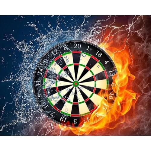 Full Square/Round 5D DIY Diamond Painting Dart plate 3D Diamond Embroidery Flame Pictures Mosaic Art Home Decoration Gift CV509