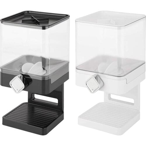 Counter Dry Food Grain Cereal Food Storage Container Coffee Beans Oatmeal Rice Dispenser Sealed Snack Bottles 3.7L