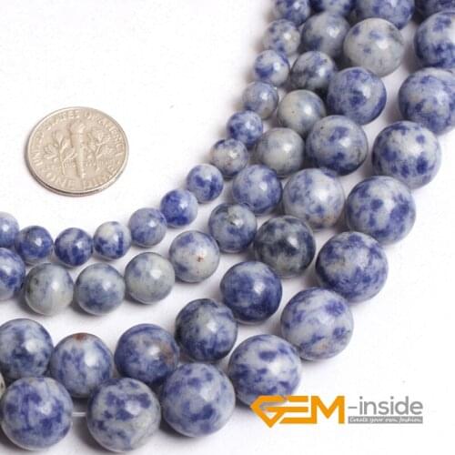Round sodalite stone beads natural stone beads DIY loose bead for jewelry making beads strand 15 inches wholesale