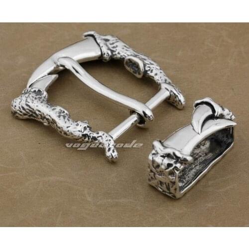 Huge & Heavy 925 Sterling Silver Dragon Claw Mens Biker Belt Buckle 9C009