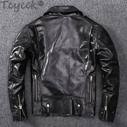 Sheepskin Natural Coat Male 200% Genuine Leather Jacket Men Clothing Streetwear Motorcycle Real Leather Mens Jacket