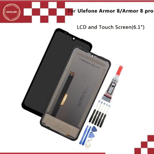 Ocolor For Ulefone Armor 8 LCD Display And Touch Screen Digitizer Assembly 6.10 inch For Ulefone Armor 8 pro Screen Replacement