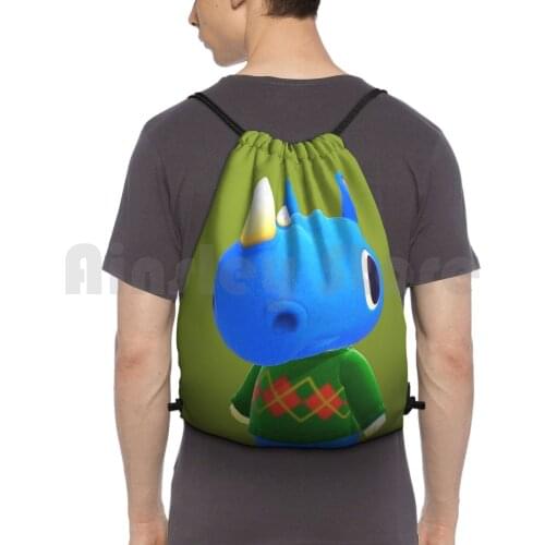Hornsby Backpack Drawstring Bag Riding Climbing Gym Bag Animal New Leaf New Horizons Acnl Acnh Animal New Leaf Animal New