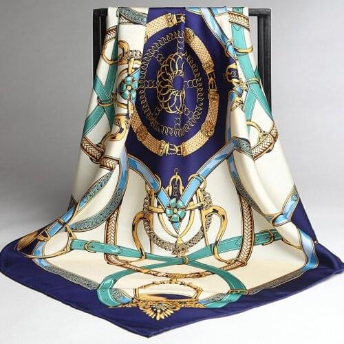 Silk Scarf Large Square Scarf Female Mulberry Silk Spring Winter Shawls Women