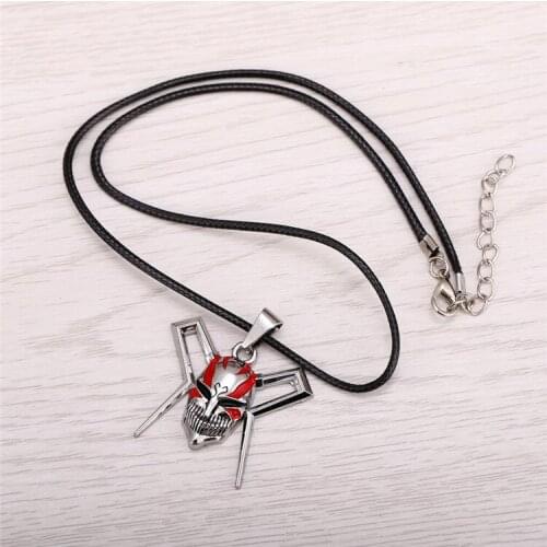 12pcs/lot Hot Anime Bleach Metal Necklace Mask Logo Pendant Cosplay Accessories Jewelry