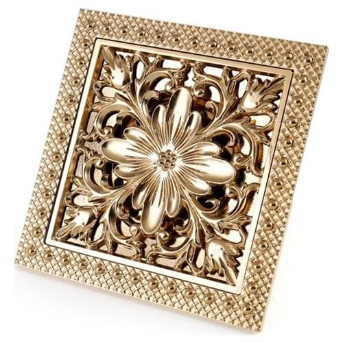 15cm Antique Brass Floor Drain Strainer 6 inch Bathroom Shower Drainer Kitchen Waste Drain Balcony Toilet Drains