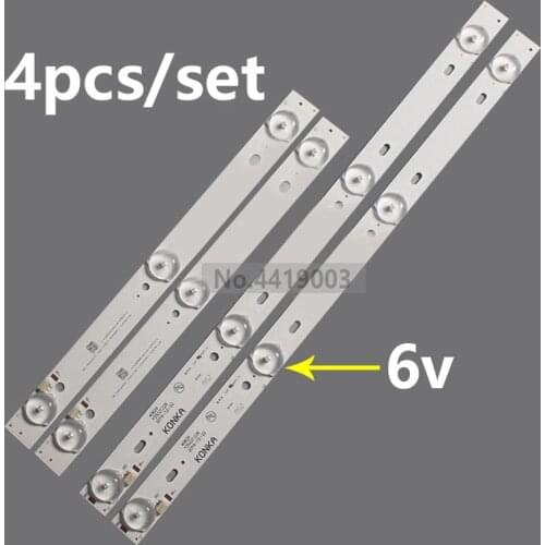 2set=8pcs LED Backlight Strips 4+3 LEDs 6V for KON KA TV RT148K06TA T152K08TA RT148T152K07TA 35021248 35021228