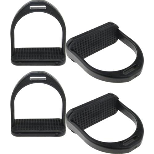 2 Pair Horse Saddle English Stirrups Horse Riding Double Jointed Stirrups Adult Kid