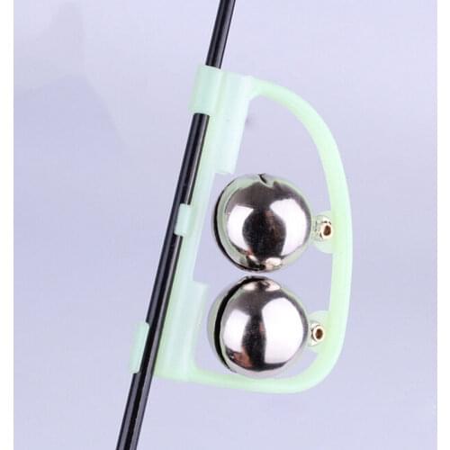 2 PCS/Lot Luminous Sea Fishing Feeder Fishing Bell Twin Rod Tip Fish Bell Alarm fishing Tackle