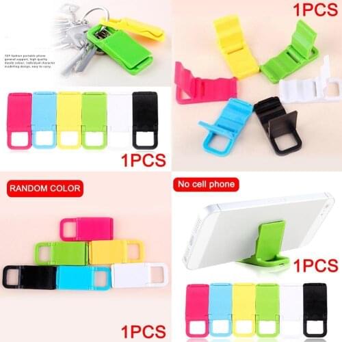 5pcs/set Universal Phone Holder Foldable Mini Desktop Beach Lightweight Portable Plastic Chair Durable Phone Stand Shape