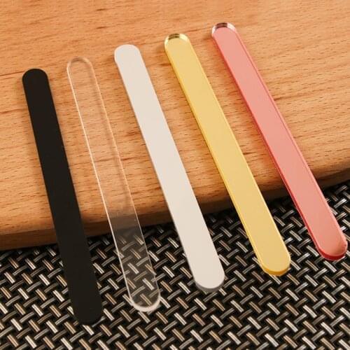 10pcs Acrylic Cake Topper Gold Mirror Ice Cream Stick Wedding Cupcake Topper For Kids DIY Ice Cream Sticks Crafts Popsicle Mode