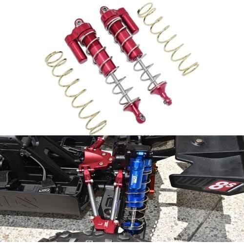 ALUMINUM REAR L-SHAPE PIGGY BACK SPRING DAMPERS 187MM ARRMA 1/5 KRATON 8S ARA330610 MAKX187R/L