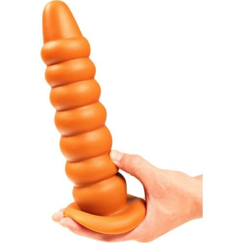 Golden Anal Beads Plugs Male Sex Toys Silicone Big Anal Butt Plug Anal Beads Large Dildo G Spot Masturbation Sex Toys for Woman