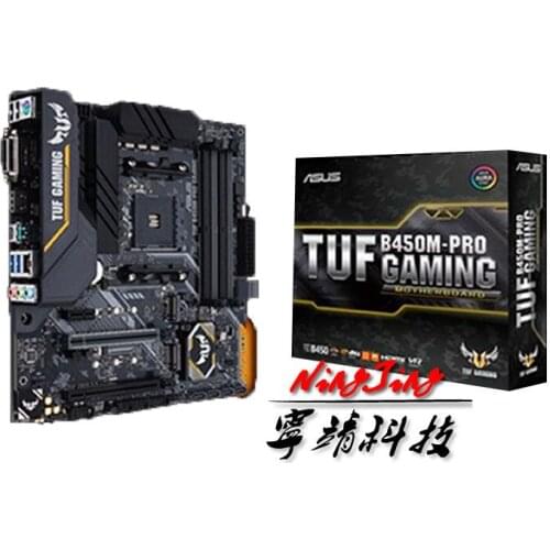 ASUS TUF B450M PRO GAMING B450M AMD B450 DDR4 3466MHz 128G,M.2, DVI-D,SATA 6Gb/,USB 3.1 Support R3 R5 R7 R9 Desktop AM4 CPU
