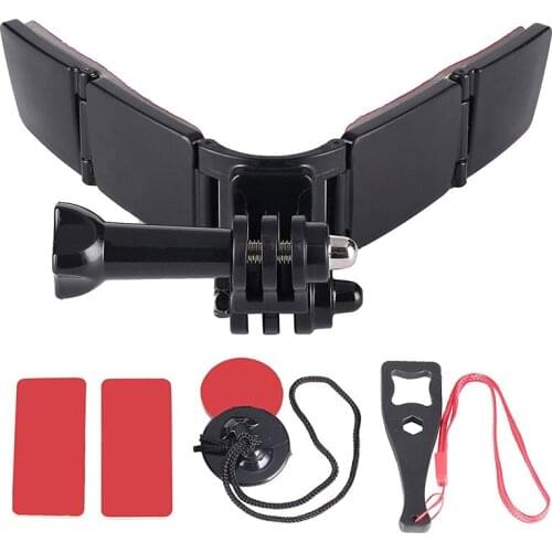 TUYU Motorcycle Helmet Chin Mount Holder Kit for GoPro Hero 9 8 7 6 Action Camera Accessories