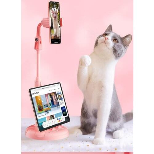Cute Cat Paw Tablet Phone Holder Desktop Mobile Phone Stand Adjustable For Phone iPad Xiaomi Huawei Stand Telescopic Desktop