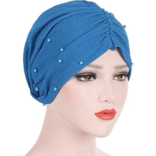 Women New Style Ruffled Scarf Cap Muslim Head Wrap Chemo Turban Ladies Bandanas Hair Accessories