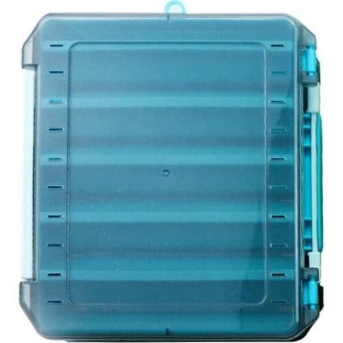 Double-layer Fishing Lures Box Multifunctional Tackle Storage Organizer with Detachable Baffle for Carp