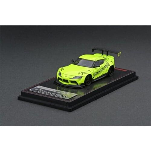 IG 1:64 Toyota PANDEM Supra (A90) Yellow Green Diecast Model Car