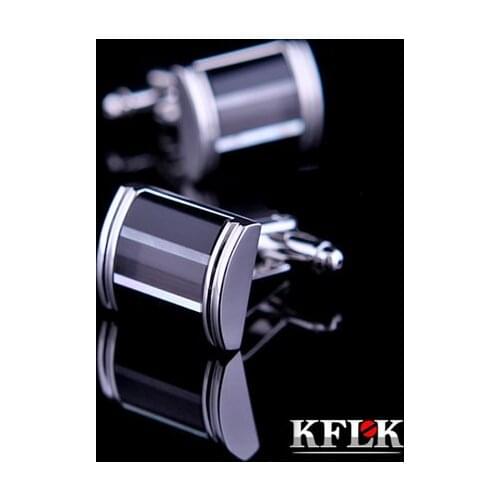 KFLK Luxury 2020 NEW shirt cufflinks for mens gift Brand cuff buttons cuff links High Quality Black abotoaduras Jewelry