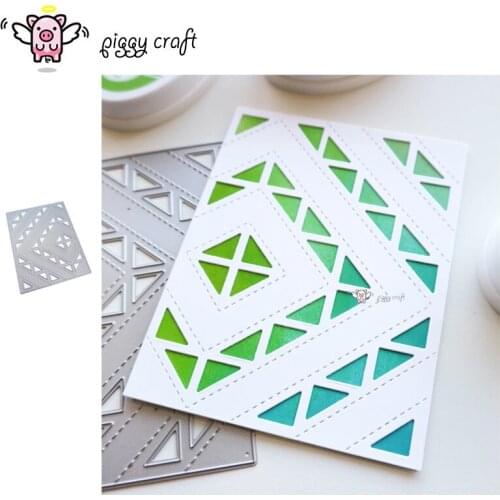 Piggy Craft metal cutting dies cut die mold Irregular diamond frame Scrapbook paper craft knife mould blade punch stencils dies